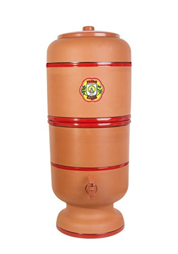 Filtro De Barro São Pedro 10 Litros com 3 Boias e 3 Velas Tripla Ação