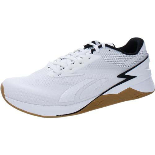 Reebok Tênis unissex adulto Nano X3 Cross Trainer, Ftwr Branco/Core Preto/Rbkg01, 8.5 Women/7 Men