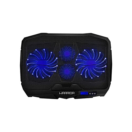 Cooler para Notebook Gamer com LED Azul e 4 Ventoinhas Warrior - AC332