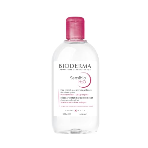 BIODERMA Sensibio H2O Água Micelar Demaquilante Calmante Peles Sensíveis para Limpeza Facial 500ml