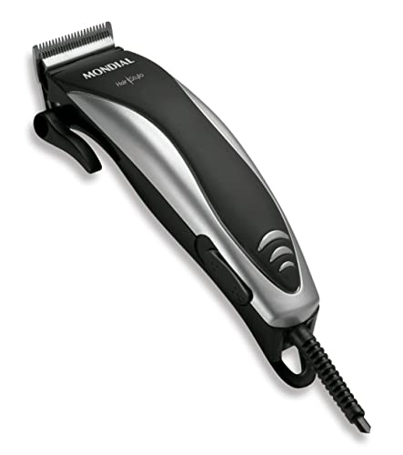 Cortador de Cabelos Mondial, Hair Stylo, 110V Preto/Prata - CR-02