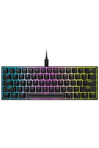 Teclado Mecânico Gamer Corsair K65 RGB Mini, USB, Switch Cherry MX Speed, Compacto, US, Preto - CH-9194014-NA