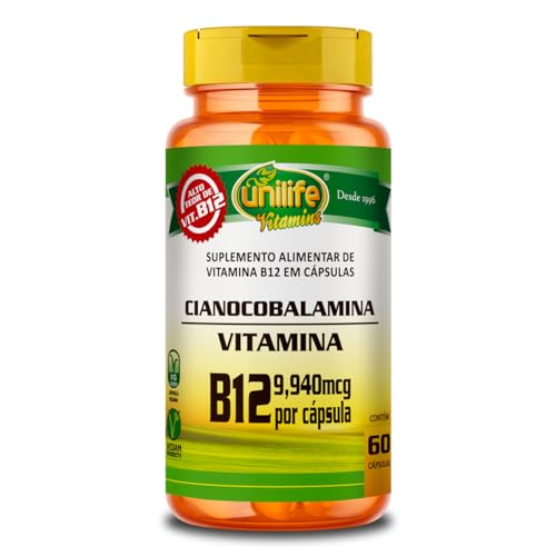 Vitamina B12 - Cianocobalamina - 60 cápsulas