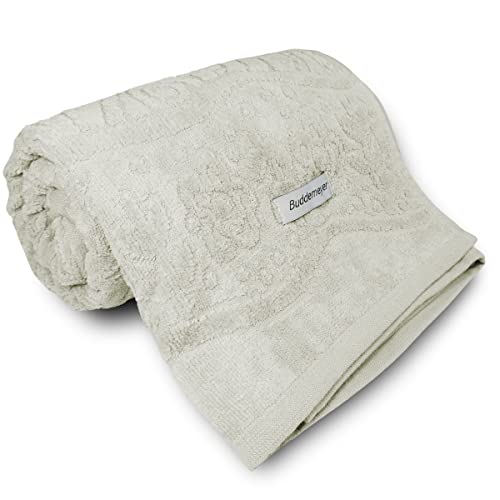 Toalha de Rosto Buddemeyer Olinda Jacquard Aveludada Fibra Longa Alta Absorção 50 x 80 (Cinza 1896)