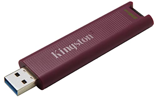Kingston DataTraveler Max Type-A 256 GB USB Flash Drive de alto desempenho USB 3.2 Gen 2 até 1000 MB/s Design de tampa deslizante DTMAXA/256 GB