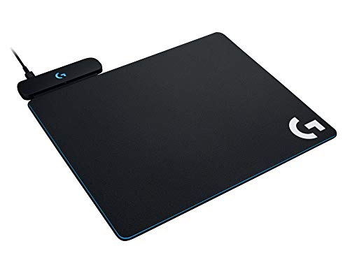 Mouse Pad para Carregamento Sem Fio Logitech G Powerplay com Superfície de Tecido ou Rígida, RGB LIGHTSYNC - Compatível com G502 LIGHTSPEED, G703, PRO Wireless e G903