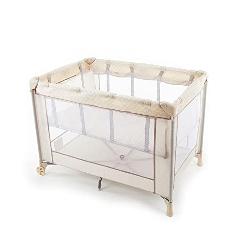 Berço Portátil Voyage - Bege Poá