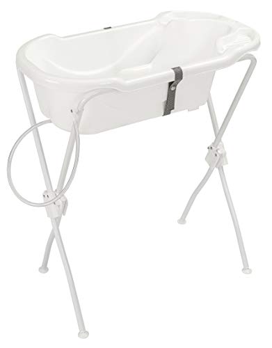 Banheira Ergonomica com Suporte, Tutti Baby, Branco