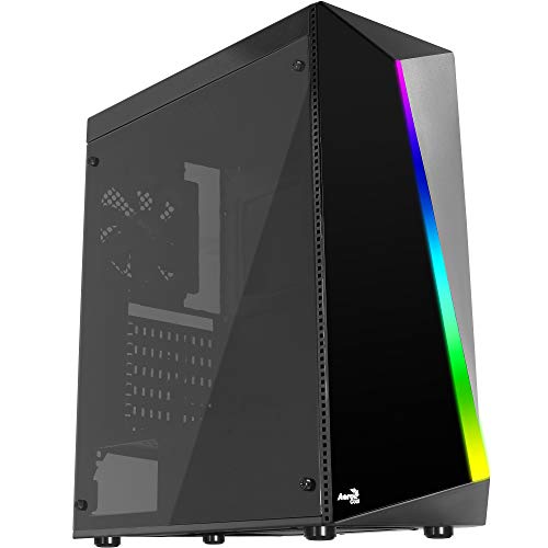 Gabinete Gamer Mid Tower RGB Shard, Aerocool, Shard Acrylic, Preto