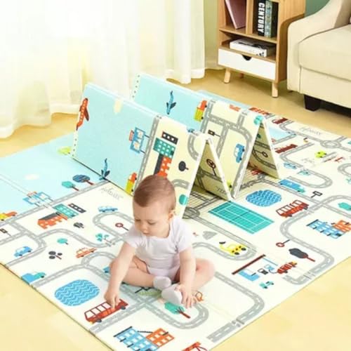 Tapete Térmico Infantil Atividades Dupla Face Dobrável Macio 8mm 150x200cm