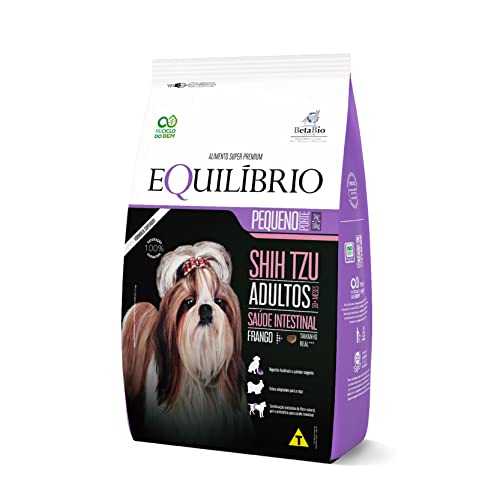 Equilíbrio Super Premium Cães Ração Cães Equilibrio Raças Pequenas Adulto Shih Tzu Frango 1Kg