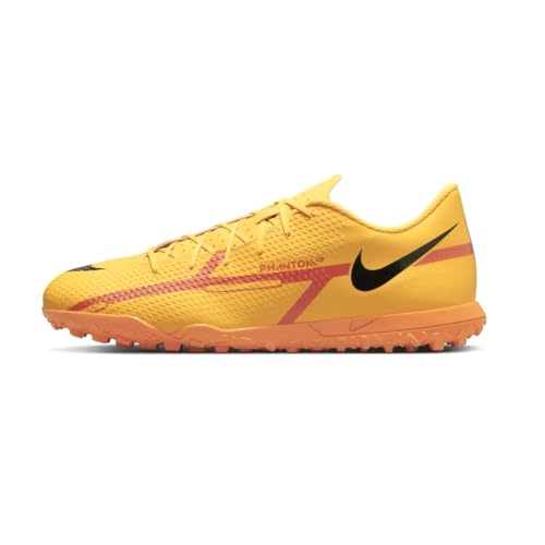 Chuteira Society Nike Phantom GT2 Club TF Laranja e Preto - Masculino 39