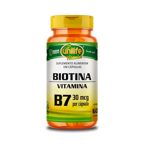 Vitamina B7 - Biotina - 60 cápsulas
