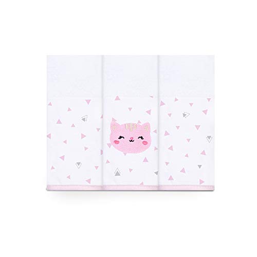 Papi Textil Fralda Com Faixa Mami Bichuus 70Cm X 70Cm Contem 03 Unidades