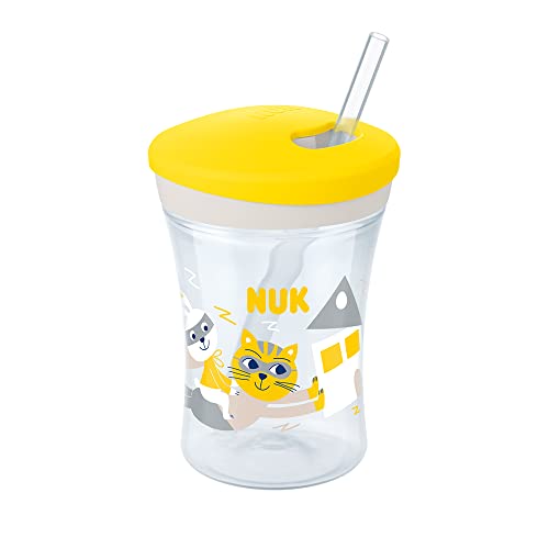 NUK Copo Action Evolution Com Canudo 230 Ml Boy - Amarelo