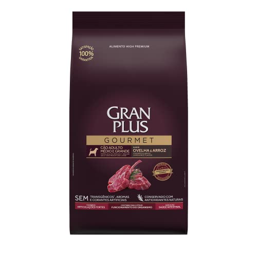 Granplus Ração Granplus Gourmet Para Cães Adultos De Médio E Grande Porte Sabor Ovelha 3Kg