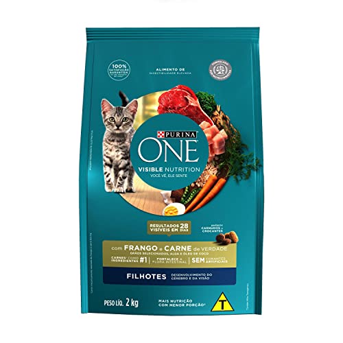 Purina One Nestlé Purina One Ração Seca Para Gatos Filhotes Todas As Raças Frango E Carne 2Kg