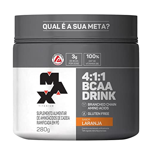 Max Titanium 4:1:1 Bcaa Drink (280G) - Sabor Laranja