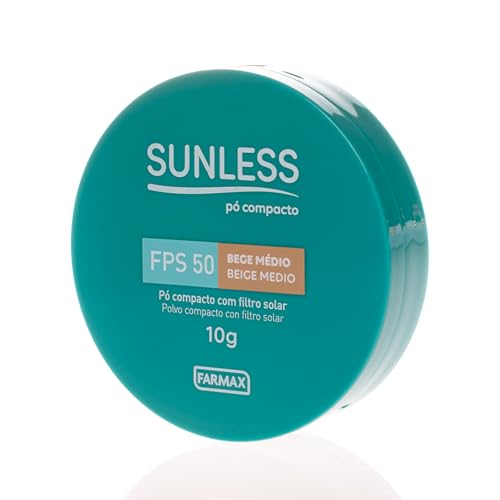 Pó Compacto Sunless Medio com Efeito Matte Aveludado e Vitamina E FPS50 10g