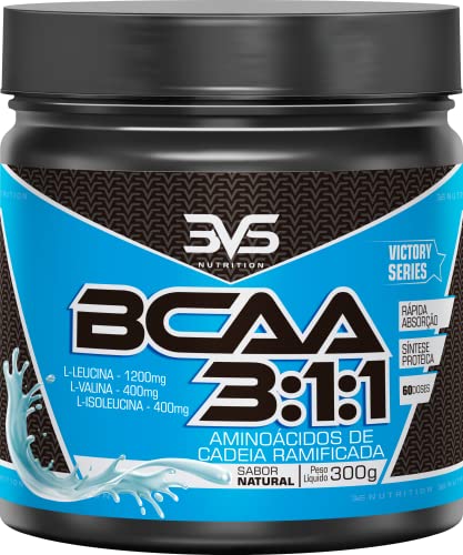 BCAA 3:1:1 300g Sabor Natural | 3VS Nutrition | Mistura instantânea