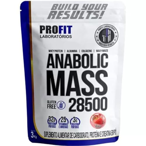 Max Titanium Anabolic Mass 28500 Morango 3Kg Profit