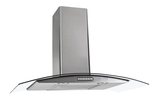 COIFA DE PAREDE Fogatti VIDRO CURVO DUTO SLIM INOX 80CM 127V