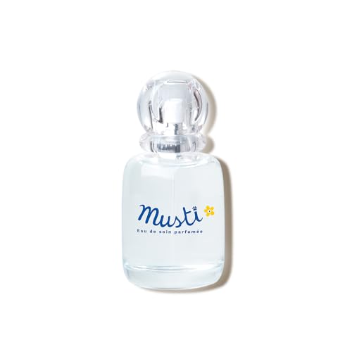 Mustela Perfume Musti Spray 50Ml - Colônia Eau De Soin Infantil Suave - Sem Álcool Hipoalergênico E Feito Com 92% De Ingredientes De Origem Natural - Bebê E Criança