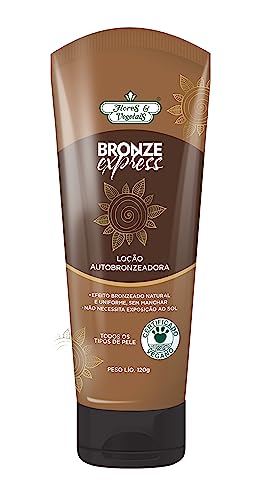 Flores &amp; Vegetais Loção Autobronzeadora Bronze Express 120G