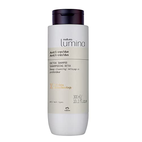 Natura – Linha Lumina (Antirresíduos) – Shampoo Detox 300 ml – (Natura – Coleção Lumina – Shampoo antirresíduos de detox 295 ml)