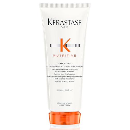 Kérastase Condicionador Nutritive Lait Vital, Para Cabelos Secos e Ressecados, Nutrição Intensa, Desembaraça e Suaviza, 200 ml