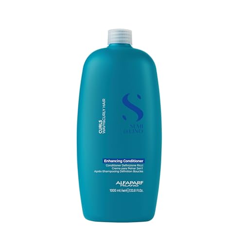 Alfaparf Milano Semi Di Lino Curls Condicionador - Para cabelos cacheados e ondulados - Hidrata, nutre, reduz o frizz - Protege contra a umidade - Fórmula vegana – Qualidade profissional de salão 1L