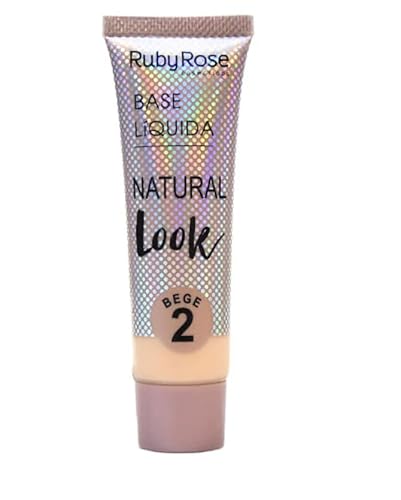 Base Líquida Natural Look Bege HB-8051 Ruby Rose - Cor B02