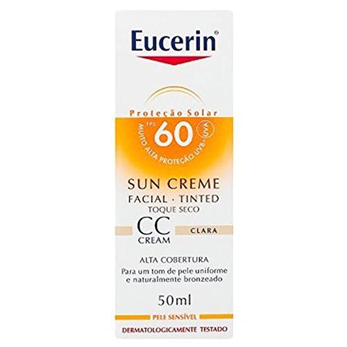 CC Cream Sun Creme Tinted FPS60 Eucerin - Protetor Solar Clara