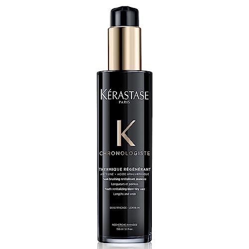 Kérastase Leave-in Chronologiste Protetor Térmico Thermique Régénérant, Todos os tipos de cabelos, Regeneração, Ácido Hialurônico, Abyssine, Vitamina E, Carvão, 150 ml