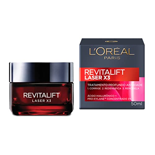 L'Oréal Paris Creme Facial Anti-idade Laser X3 Diurno Revitalift, 50ml