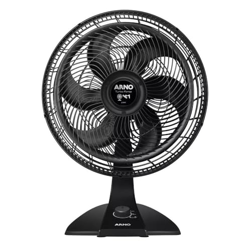 Ventilador 2 em 1, Mesa ou Parede, Arno, Turbo Force, 40cm, VF42, 127V, Preto