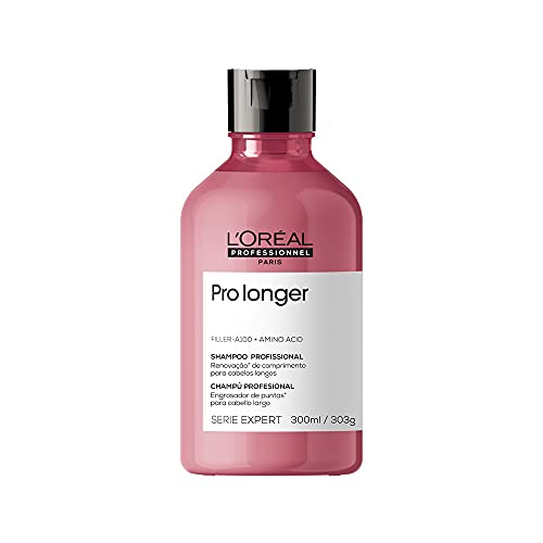 L'Oréal Professionnel Shampoo Pro Longer, Reduz a Quebra e a Aparência de Pontas Duplas, Adiciona Volume e Brilho, Para cabelos finos e com afinamento, 300ml