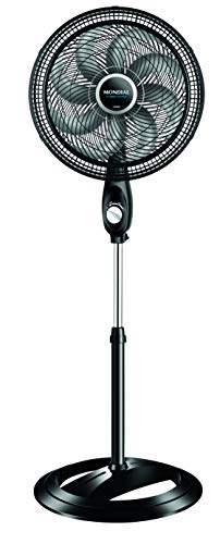 Ventilador Coluna Mondial, Turbo 8 Pás - 40cm, 220V, Preto/Prata, 140W - VTX-40C-8P