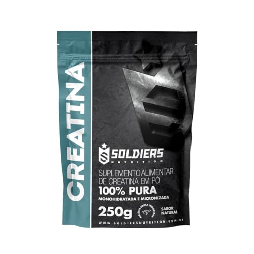 Creatina Monohidratada 250g - 100% Pura Importada - Soldiers Nutrition