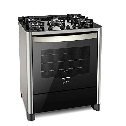 FISCHER FOGÃO DE PISO À GÁS 5 BOCAS GRAND CHEFF SILVER BIVOLT - 26989-59777