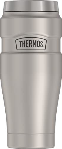 THERMOS Stainless King SK1005 Copo de viagem isolado a vácuo, 473 ml, aço inoxidável