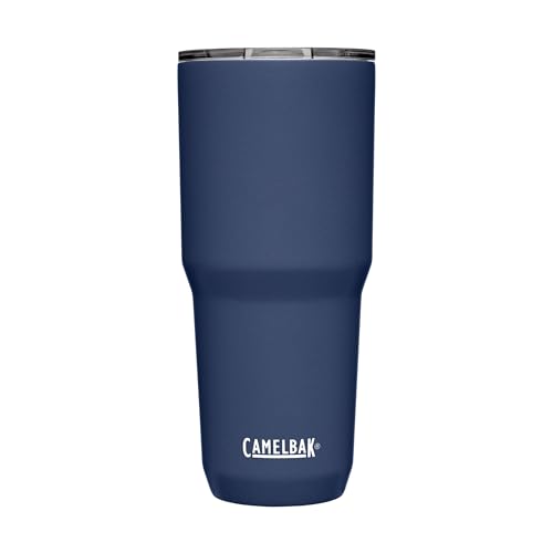 CamelBak, Copo Térmico, 850 Ml, Aço Inoxidável, Tampa De Três Modos, Base Silicone Antiderrapante, Ajuda A Manter A Temperatura, À Prova De Derramamento, Revestimento Resistente A Arranhões, Azul