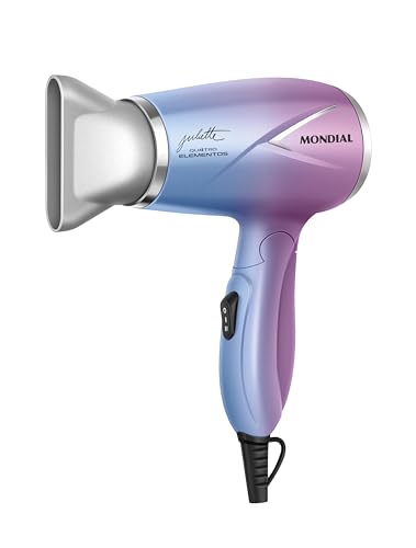 Secador de Cabelo By Juliette, Mondial, Azul/Rosa, 1200W, Bivolt - SCT-JU-03