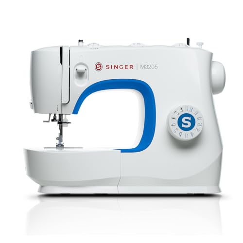 Máquina de Costura SINGER M3205 127V | 23 Pontos Básicos, Decorativos e Flexíveis | Passador de Linha, Braço Livre, Luz em LED | Ideal para Costura Criativa e Reparos Domésticos | Acessórios Inclusos