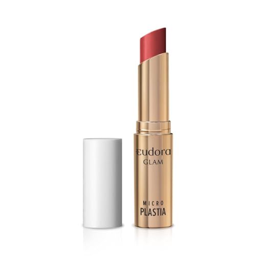 Eudora Batom Vermelho Ruby Glam Microplastia 3,3g