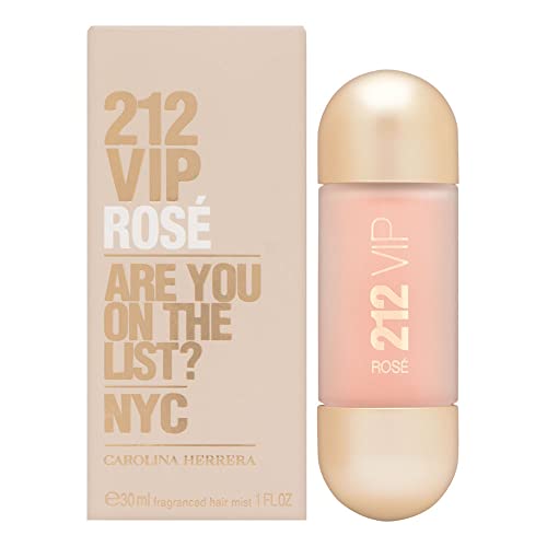 212 Vip Rosé Hair Mist Carolina Herrera - Perfume para Cabelo 30ml, Carolina Herrera