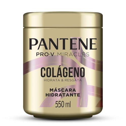 Pantene Máscara de Nutrição e Hidratação para Cabelo - Hidrata e Resgata com Colágeno, Pró-Vitamina B5 e Biotina, Livre de Óleo Mineral e Parabenos, 550ml