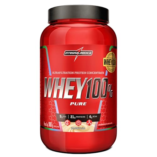 Proteína Concentrada IntegralmedicaWhey 100% Pure Baunilha 900g Pote