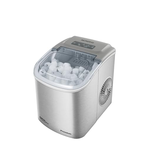 Máquina de Gelo Turbo Ice Premium, Mondial, Cinza, 110V - MG-12-GI