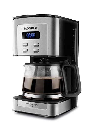Cafeteira Elétrica Dolce Arome Digital, Mondial, 220V, 800W, Preto/Inox - C-44-32X-SDI